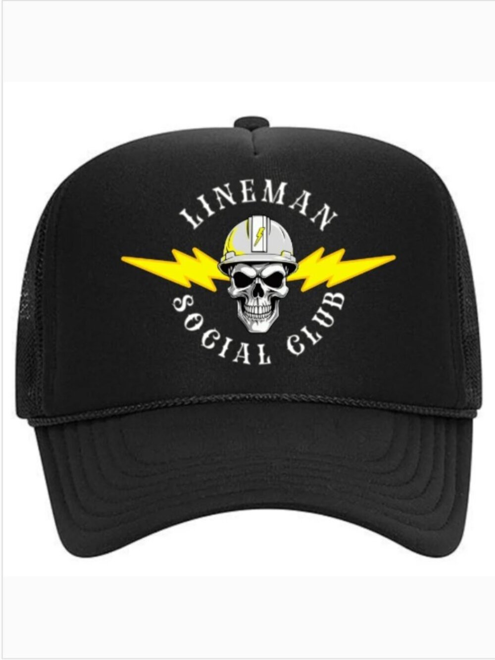 Lineman Social Club Lineworker Foam Trucker Mesh Snapback Cap Hat